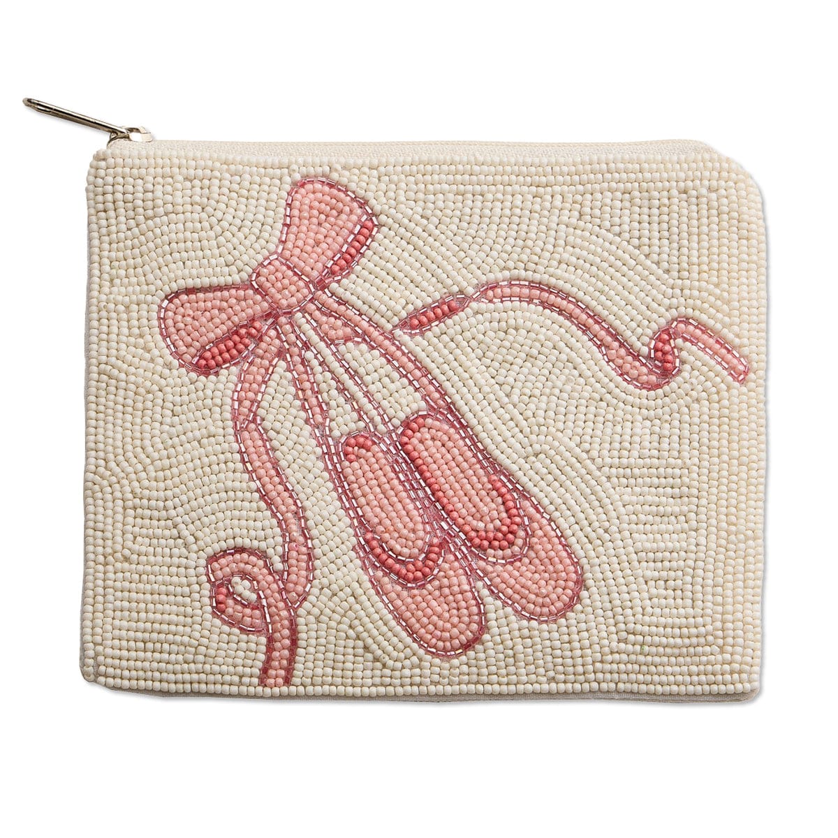 Ballet Beaded Zipper Pouch