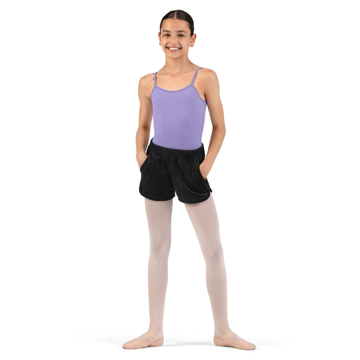 Bloch Girls Kelly Velvet Shorts