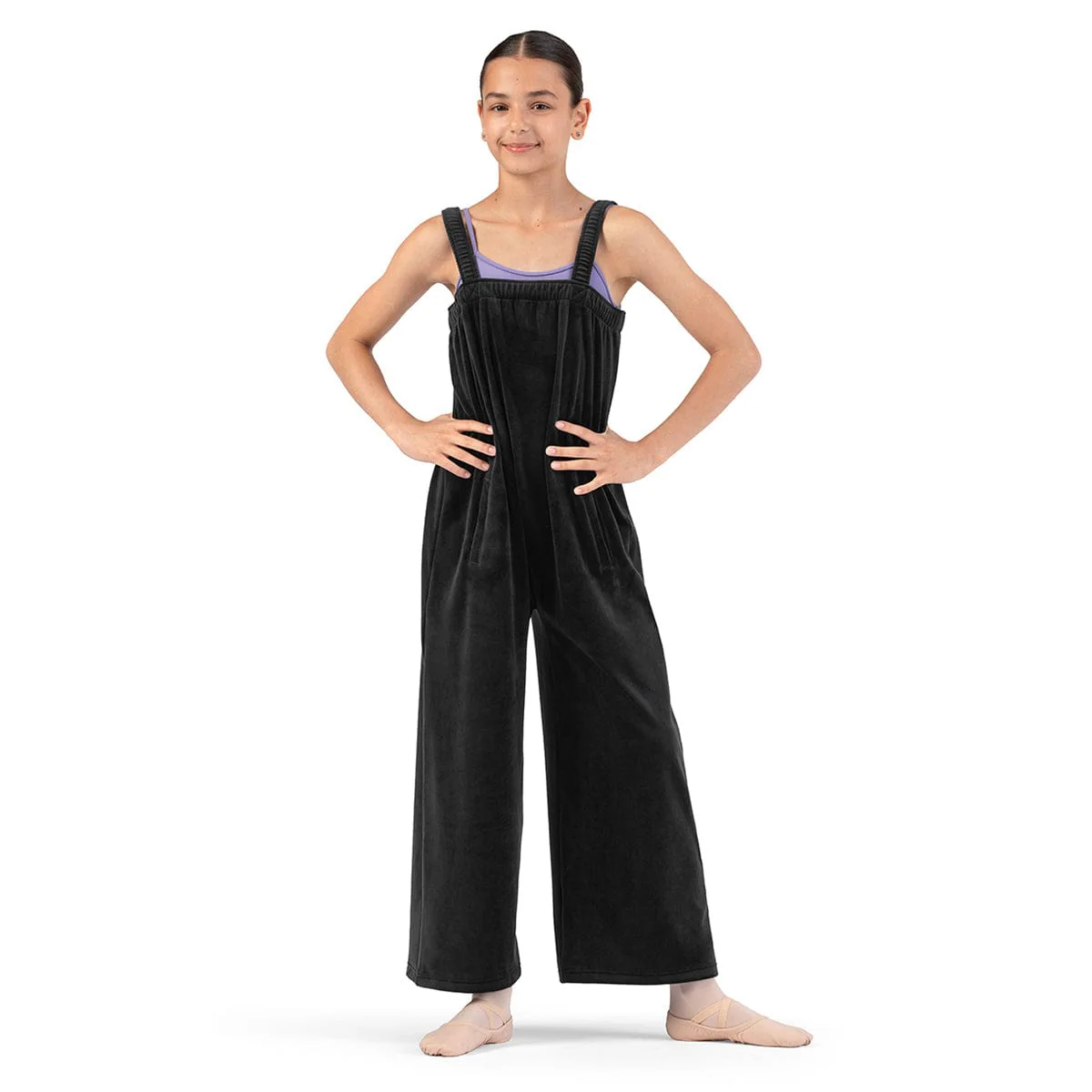 Bloch Girls Susan Velvet Jumpsuit
