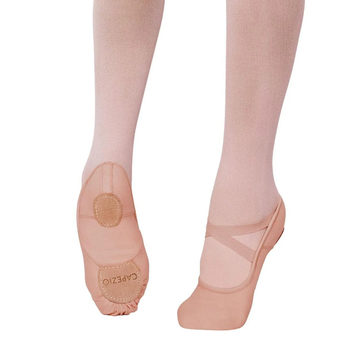 Capezio Adult Hanami Stretch Canvas Ballet Slippers - Light Suntan - Image 3
