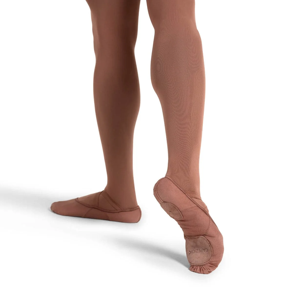 Capezio Adult Hanami Stretch Canvas Ballet Slippers - Mocha - Image 2