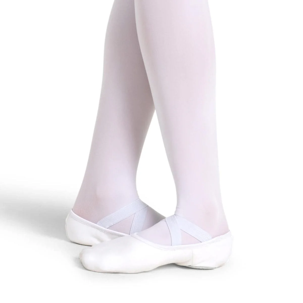 Capezio Adult Hanami Stretch Canvas Ballet Slippers - White - Image 3