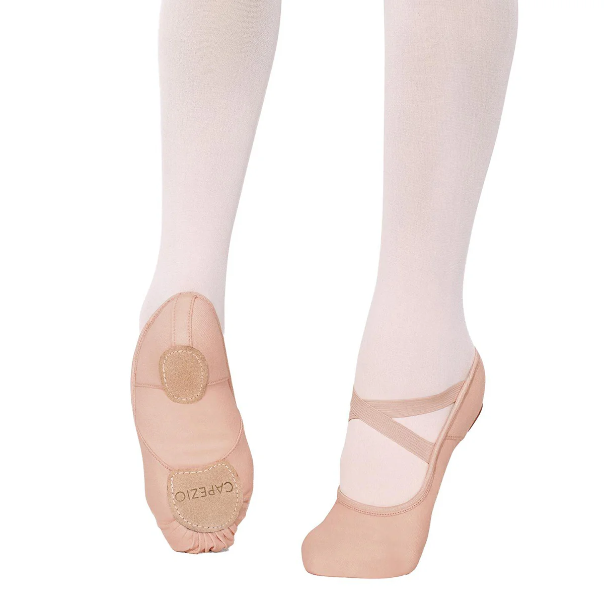 Capezio Child's Hanami Stretch Canvas Ballet Slippers - Nude - Image 3