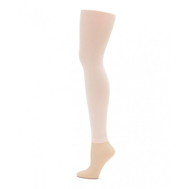 Capezio Ultra Soft Self Knit Waistband Girl's Footless Tights - Image 2
