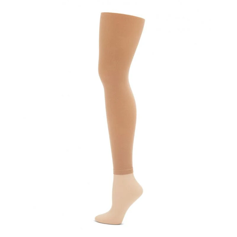Capezio Ultra Soft Self Knit Waistband Girl's Footless Tights - Image 3