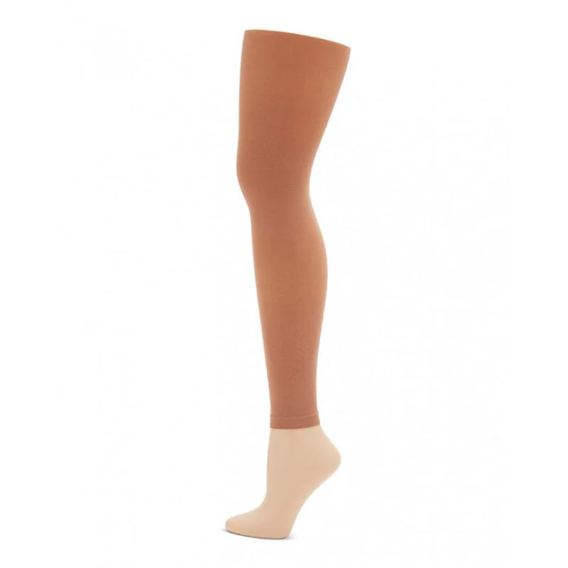 Capezio Ultra Soft Self Knit Waistband Girl's Footless Tights - Image 6