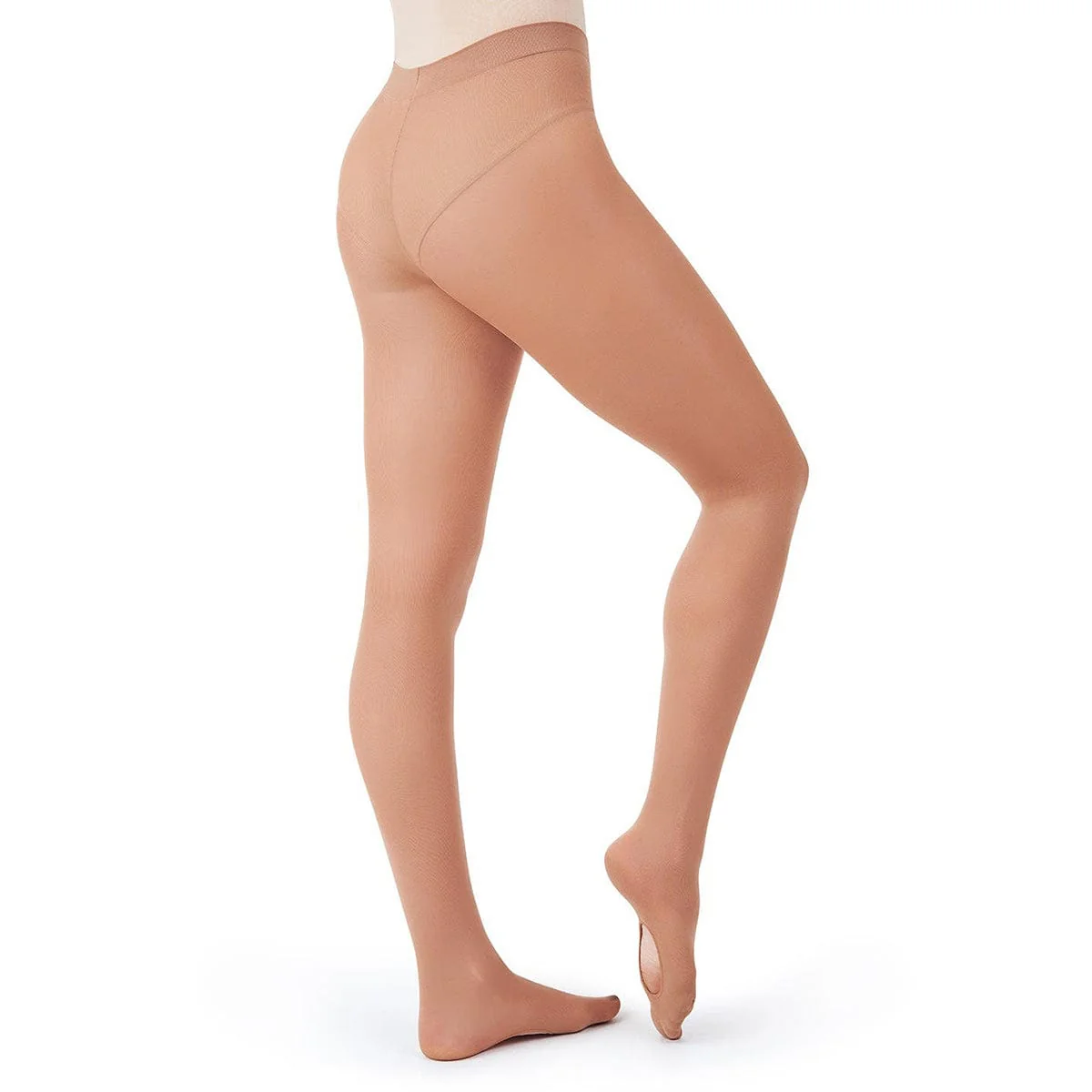 Capezio Ultra Soft Self Knit Waistband Toddler's Transition Tights - Image 4