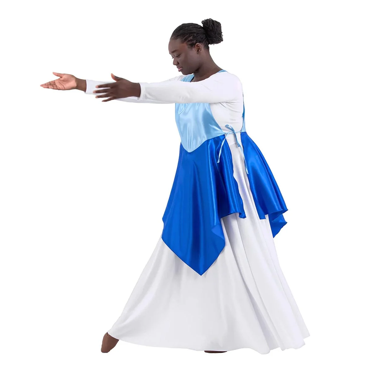 Eurotard Adult Rose of Sharon Satin Peplum Ephod - Image 8