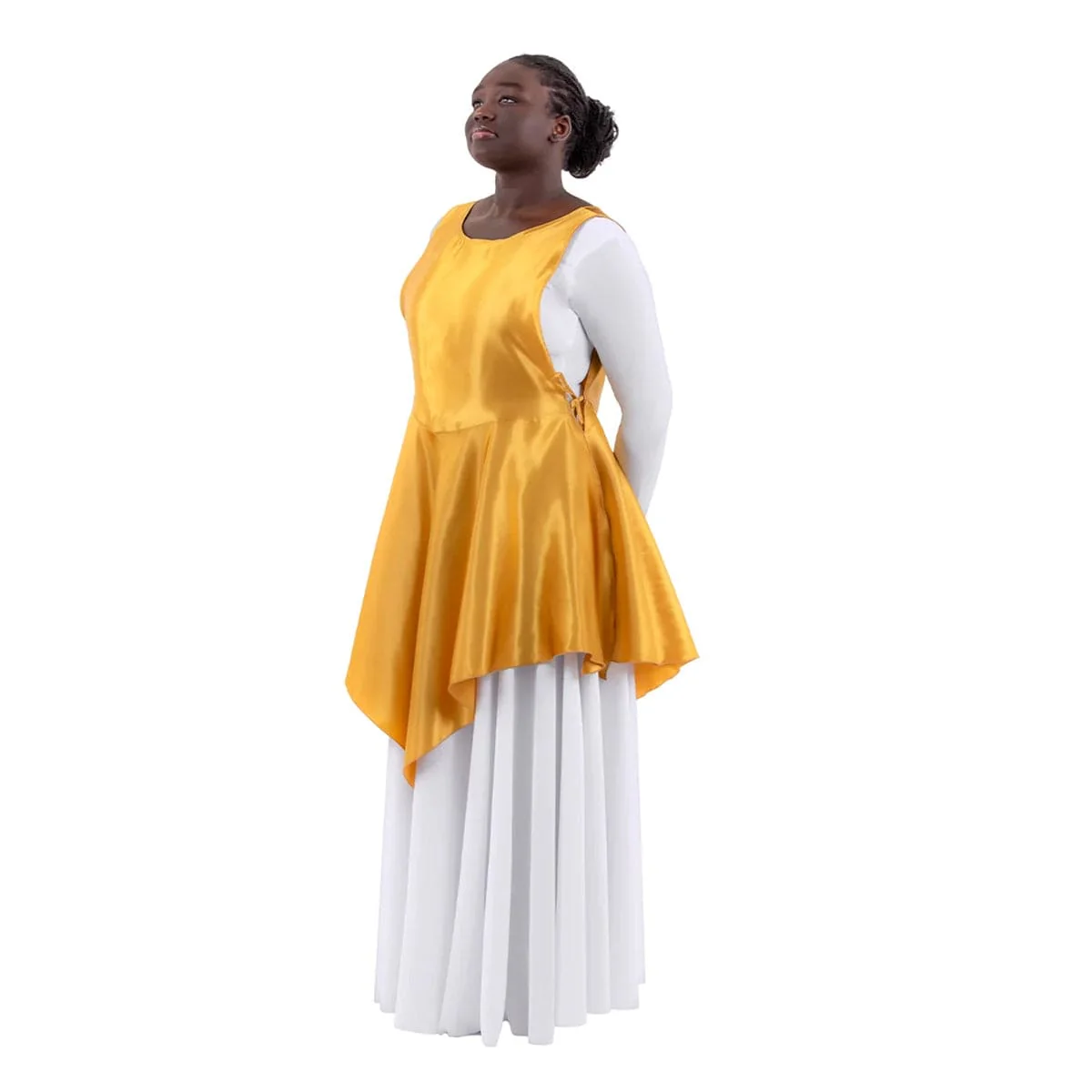 Eurotard Child Rose of Sharon Satin Peplum Ephod - Image 3