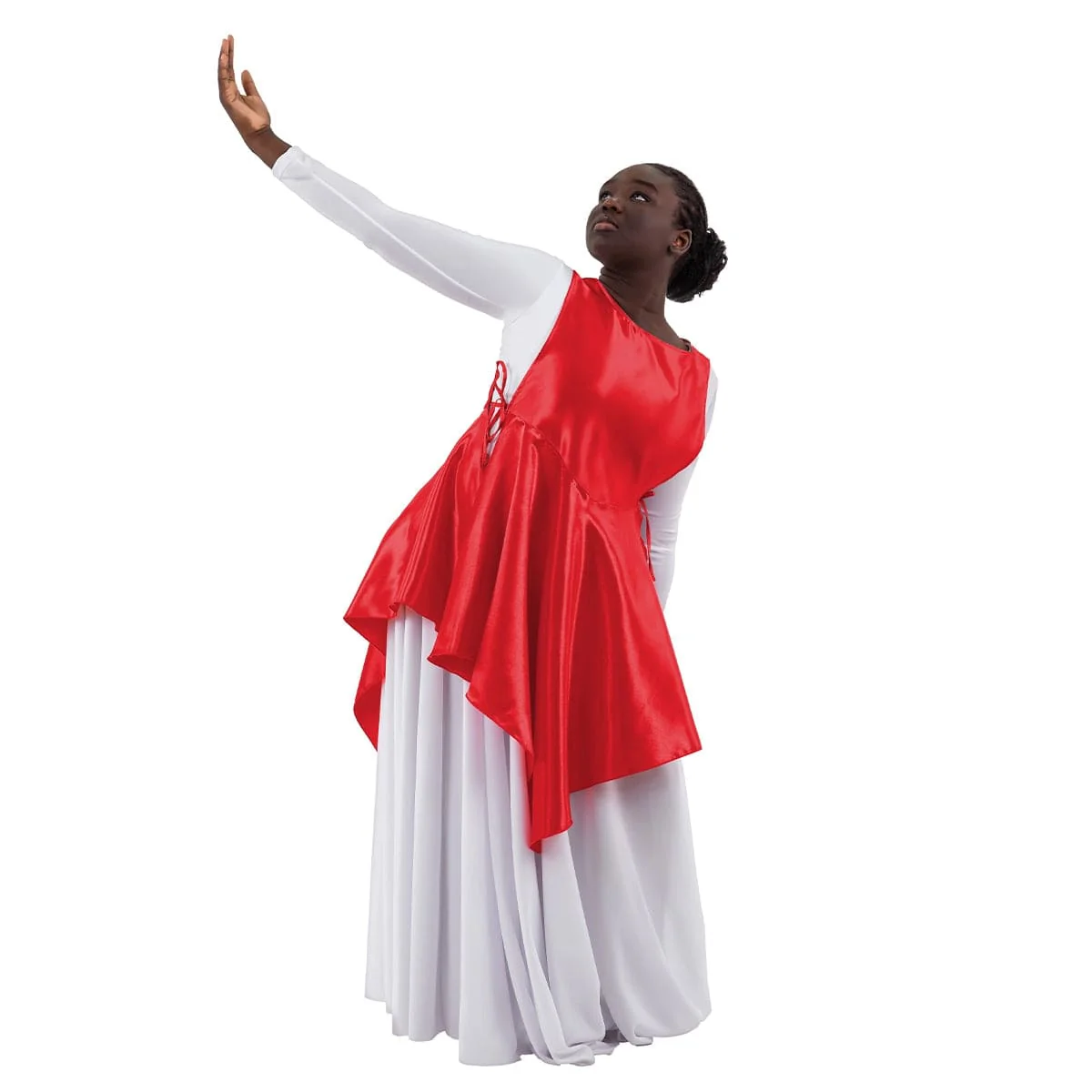 Eurotard Child Rose of Sharon Satin Peplum Ephod - Image 5
