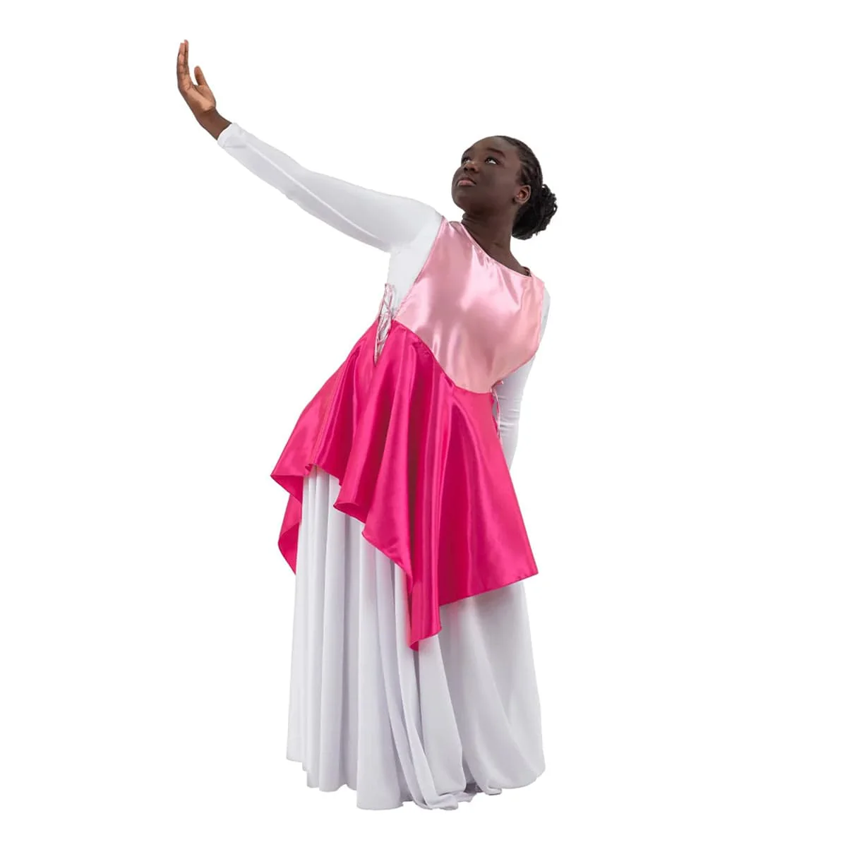 Eurotard Child Rose of Sharon Satin Peplum Ephod - Image 6