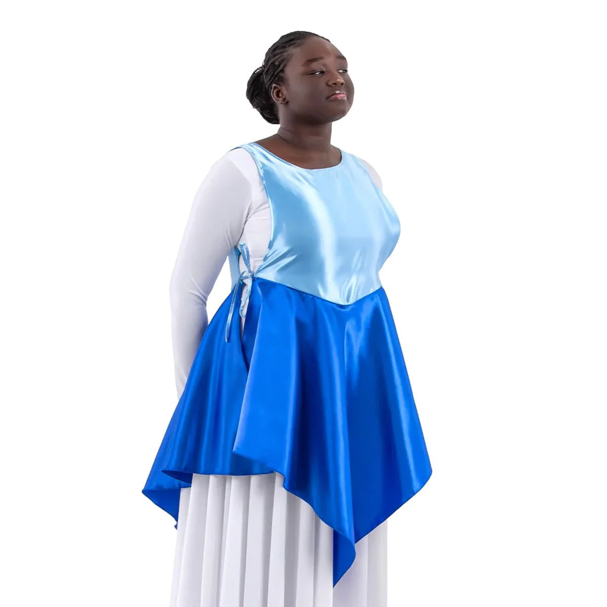 Eurotard Child Rose of Sharon Satin Peplum Ephod - Image 7