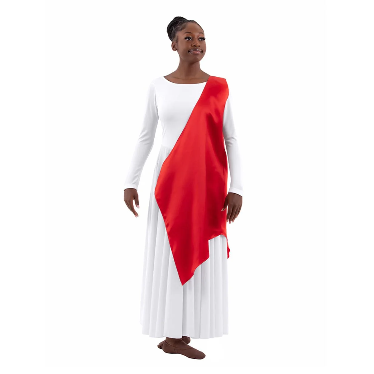 Eurotard Child's Rose of Sharon Satin Single Shoulder Petal Overlay - Image 17