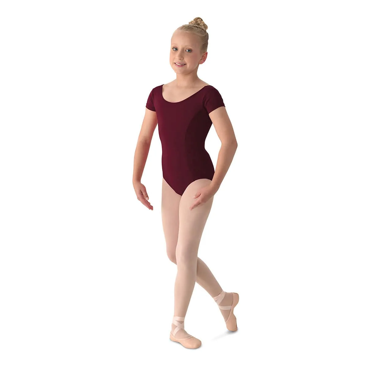 Mirella Girl's Cap Sleeve Leotard - Image 5
