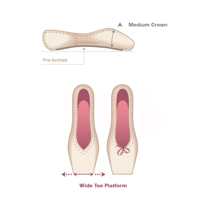 Russian Pointe Brava Pointe Shoes - V-Cut - Image 3