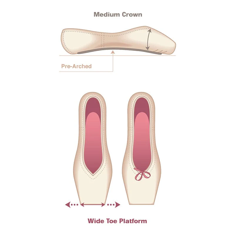 Russian Pointe Lumina Pointe Shoes - U-Cut - Image 3