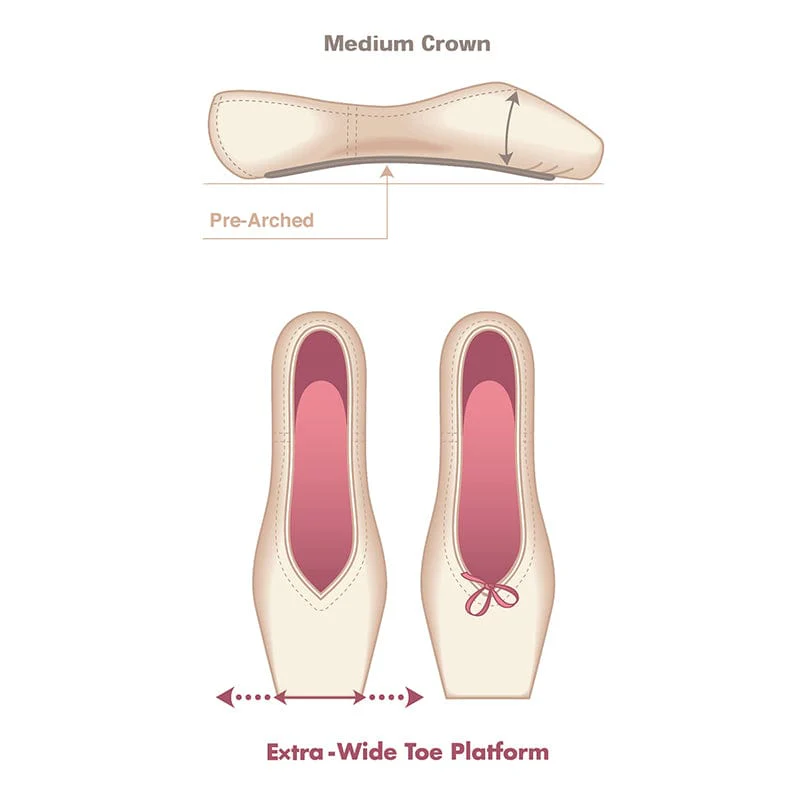 Russian Pointe Muse Pointe Shoes - V-Cut - Image 3
