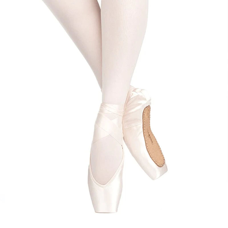 Russian Pointe Rubin U-Cut Drawstring Pointe Shoes - Flexible Medium Shank - Image 2