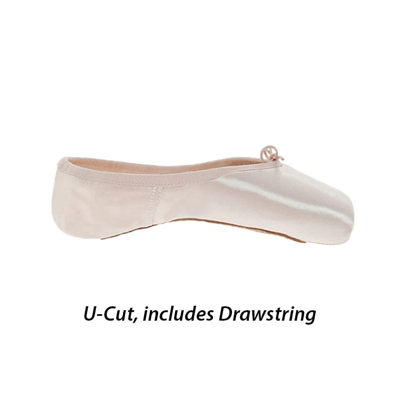 Russian Pointe Rubin U-Cut Drawstring Pointe Shoes - Flexible Soft Shank - Image 4